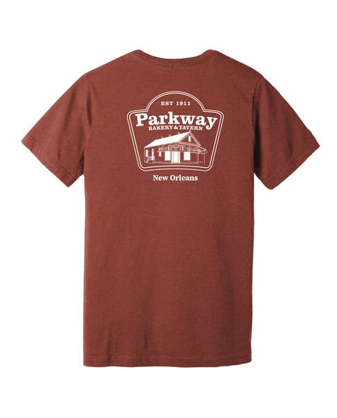 Parkway Men's (UNISEX) Restaurant Tri-Blend T-Shirt – Clay
