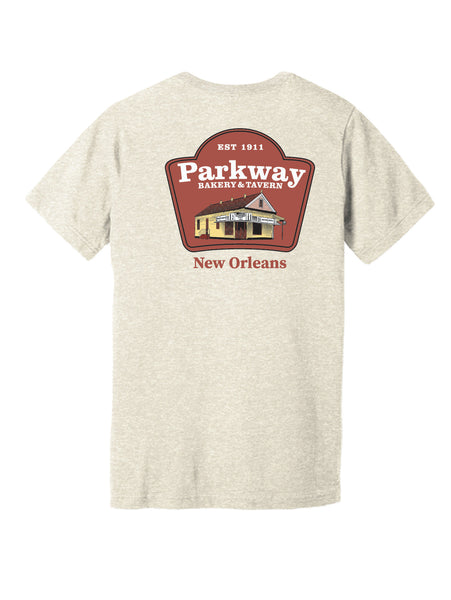 Parkway Men's (UNISEX) Restaurant Tri-Blend T-Shirt – Tan