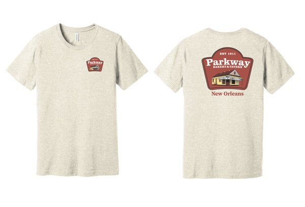 Parkway Men's (UNISEX) Restaurant Tri-Blend T-Shirt – Tan