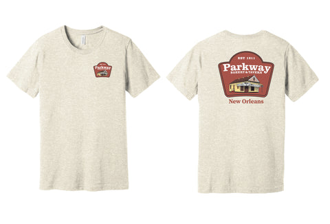 Parkway Men's (UNISEX) Restaurant Tri-Blend T-Shirt – Tan