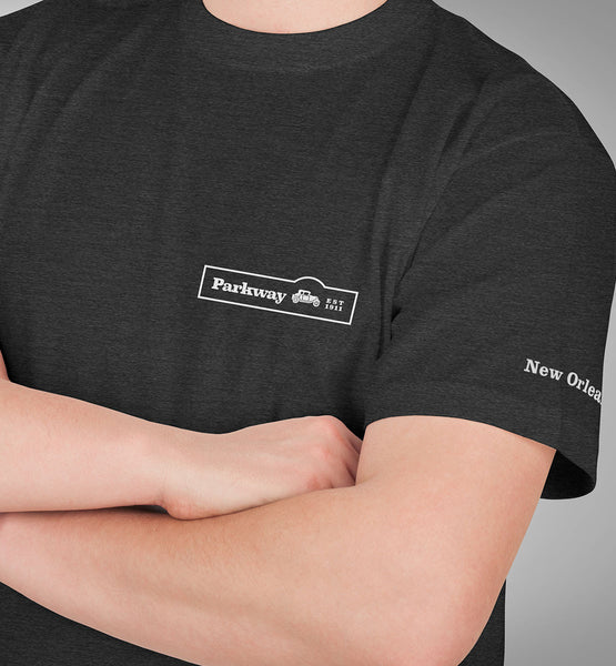 Parkway Men's (UNISEX) Restaurant Tri-Blend T-Shirt – Charcoal Black